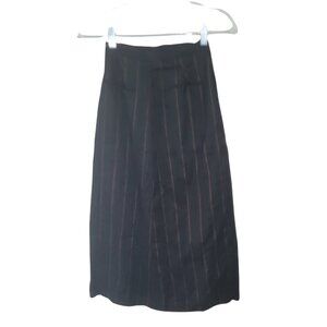 Perry Ellis 100% Silk Striped Pencil Skirt. Size 6.